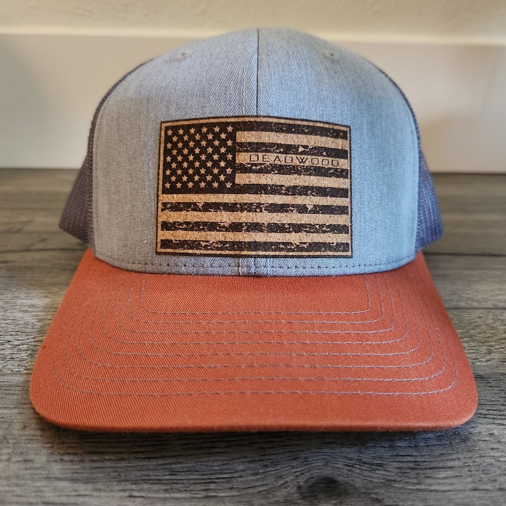 Mens Trucker Hat - American Flag